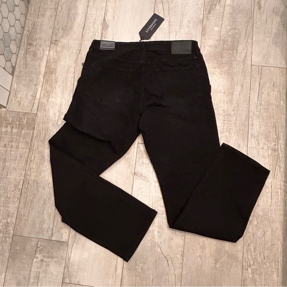 NWT Liverpool Size 33 Men's Black Slim Straight Jeans - Picture 6 of 7